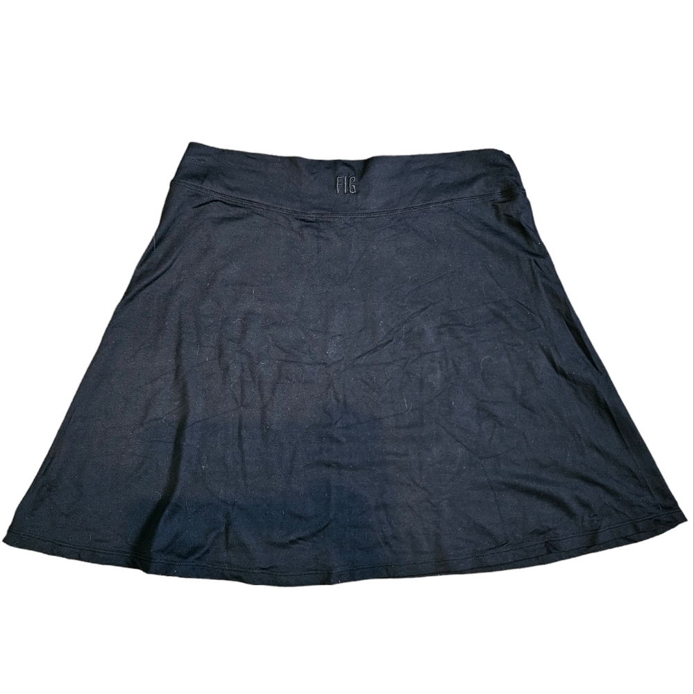 Figs Black A-Line Skirt